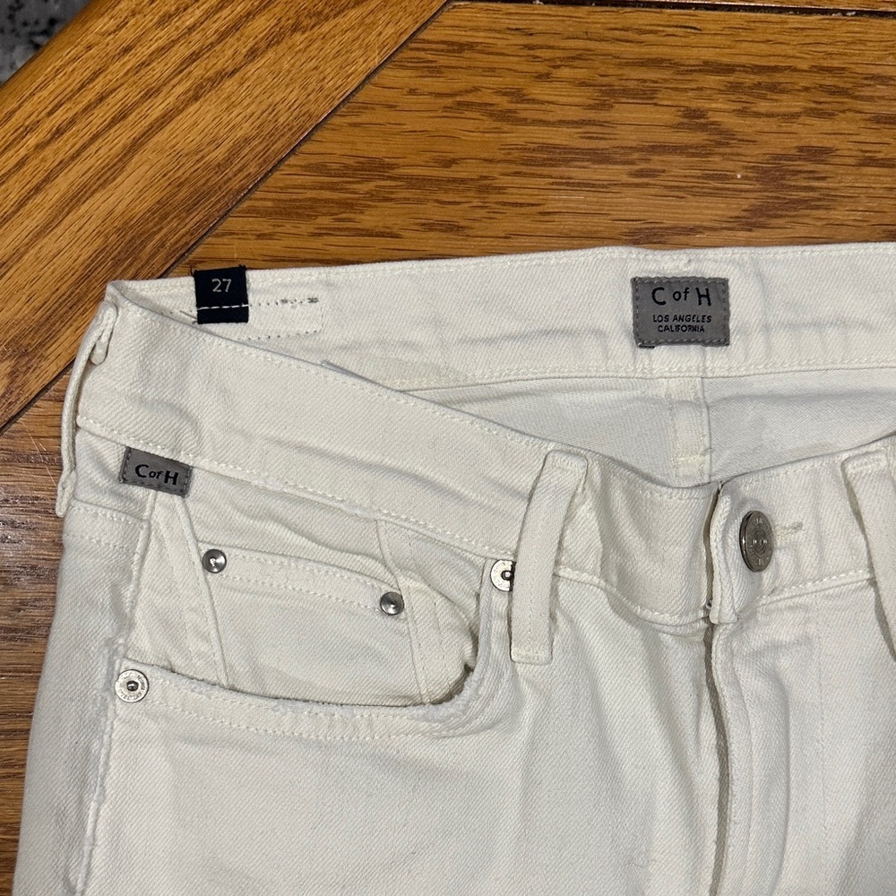 *CITIZENS OF HUMANITY* Off-White Rocket Crop High Rise Skinny Jeans Size 27 - Picture 5 of 11